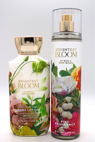 Bath & Body Works رذاذ عطري فاخر ولوشن للجسم من برايتست بلوم