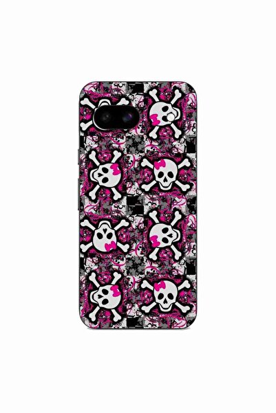 OEM Husa compatibila cu Google Pixel 8A Silicon Gel Tpu Model Pop Art Skeleton