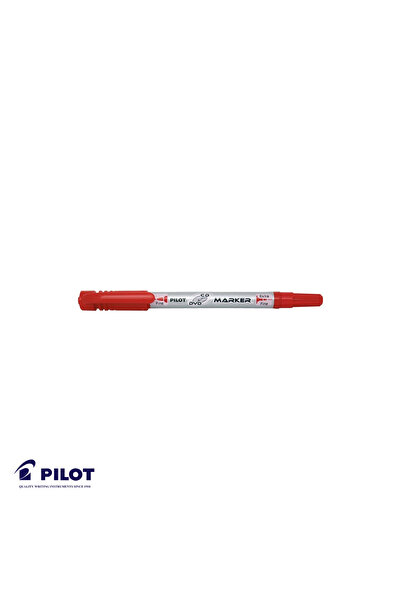 Pilot Marker permanent dublu pentru CD/DVD, 2 vârfuri (fin și mediu), cerneal...