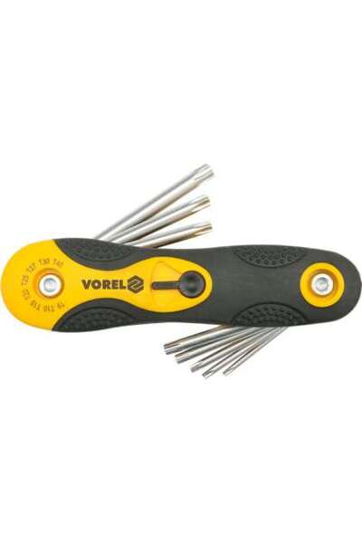 Vorel Set Chei Torx 8 buc., T9-T40, Cr-V