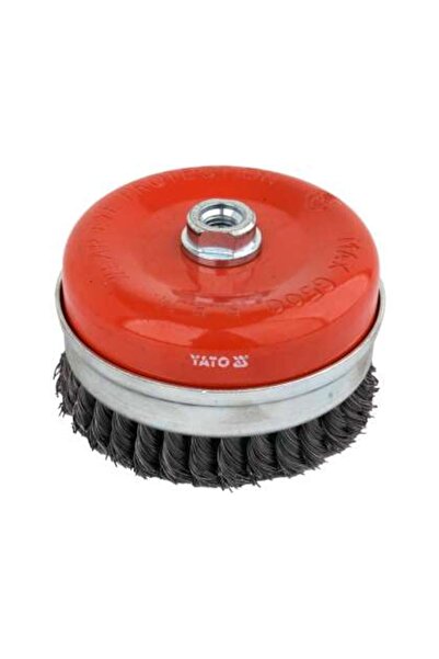 yato Perie Cupă 125Mm, Prindere M14, Cu Toroane Din Oțel Inoxidabil