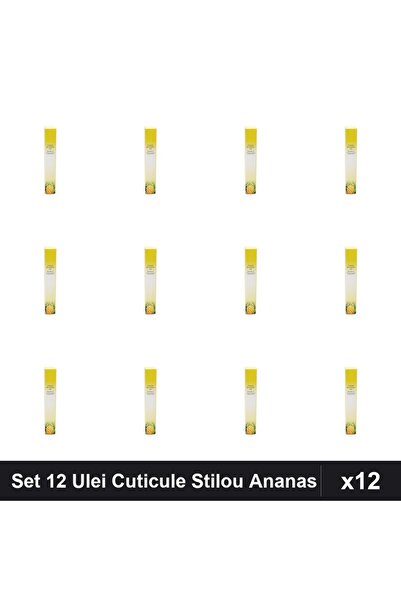 global fashion Set 12 Ulei Cuticule Stilou Global Fashion, Ananas, Ingrijire ...