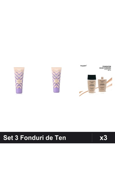 Eveline Set 3 Fonduri de Ten Perfect + Color Changing TLM SPF15, 30ml