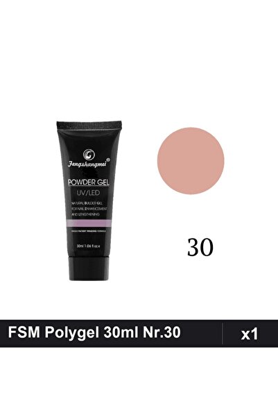 FSM Powder Gel Polygel 30ml Nr.30, Constructie Unghii, Manichiura Profesionala