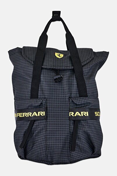Ferrari Men Brand Logo Sports Backpack, Black