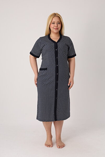 ROMEO LİFE Women's Plus Size 100% Cotton Combed Fabric Buttoned Summer Dress ...