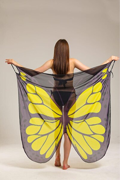 RAPAPA Butterfly Patterned Pareo Beach Dress 2000