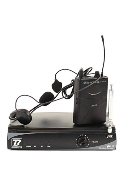 BoomTone DJ Statie microfon lavaliera tip casca VHF wireless