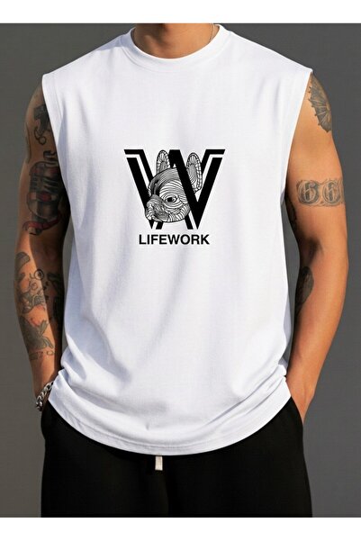BUWOM Men's Zero Sleeve Sleeveless Mix Series Athlete T-Shirt