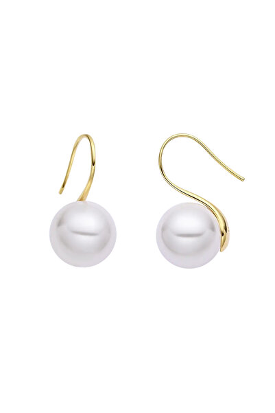 Lisa&Co. Cercei Argint Grace L / Argint placat cu aur galben / Shellpearls