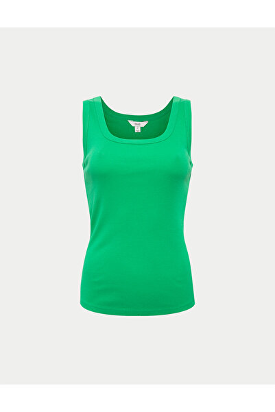 Marks & Spencer Pamuk Karışımlı Ribana Slim Fit Atlet