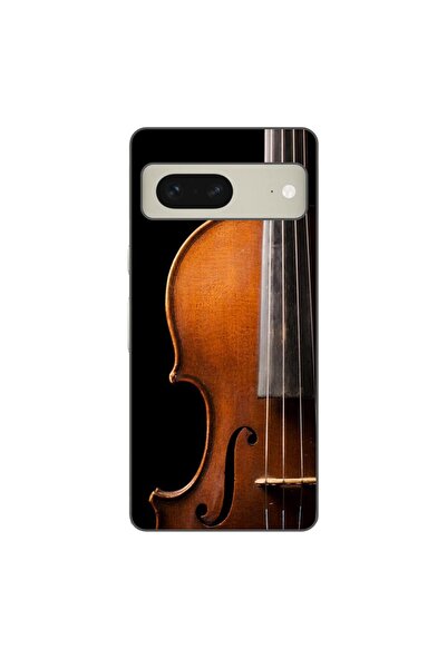 OEM Калъф, съвместим с Google Pixel 8, силиконов гел TPU, с десен на цигулка