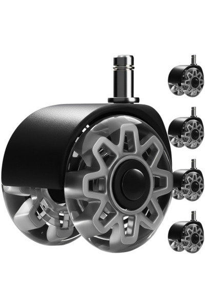 varioshop Set de 5 roți pentru scaun de birou VarioShop ® 2,5 inch, tijă 11x2...