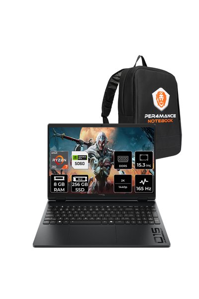 HP Hyperx Omen 15 Ryzen 7 260 8GB 256GB SSD RTX5060/8GB 15.3" WUXGA 165Hz FDO...