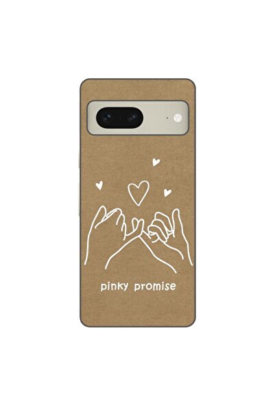 OEM Калъф, съвместим с Google Pixel 8, силиконов гел TPU, с десен BFF Pinky P...