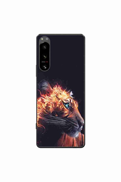 OEM Husa compatibila cu Sony Xperia 5 IV Silicon Gel Tpu Model Flameborn Tiger