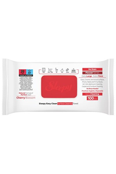 Vader Servetele Umede, Sleepy Easy Clean, Multisuprafete 100 buc Cherry Blossom,