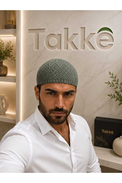 Takke ® Asalet Haki Zeytin Örme | Esnek, Nefes Alan, Dört Mevsim Kullanım