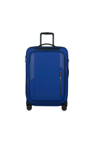 Samsonite Glazed - Spinner Mavi 67/24 Körüklü Orta Boy Valiz