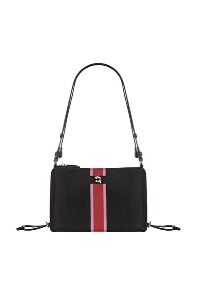 Karl Lagerfeld Ikon Nylon Stripe Sm Sb Drawstring (A4W30252999) Femei