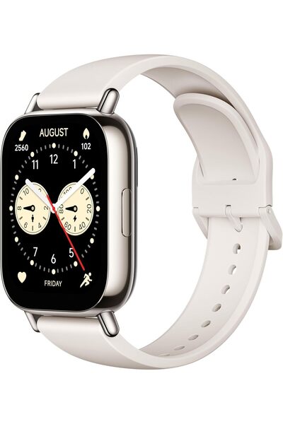 Xiaomi Redmi Watch 5 Lite, alb, display AMOLED 1.96 inch, GPS, apeluri Blueto...