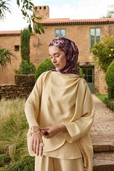 Qef Deluxe Summer Flow Shawl Plum