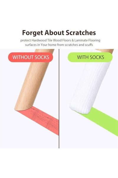 Yıldızan Nzr Beautestore Leg Socks, 16 Pieces White High Elastic Knitted Leg ...