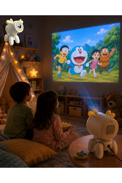 Epilons 4K Smart Projector Design with Wifi, Bluetooth, and Dolby Sound System