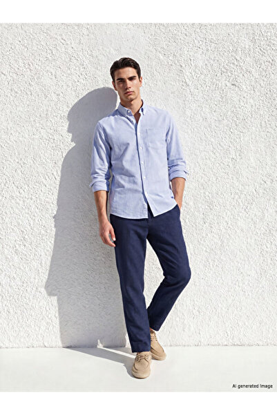 LC Waikiki I Standart Fit Linen Blend Men's Chino Pants from Freezen Store