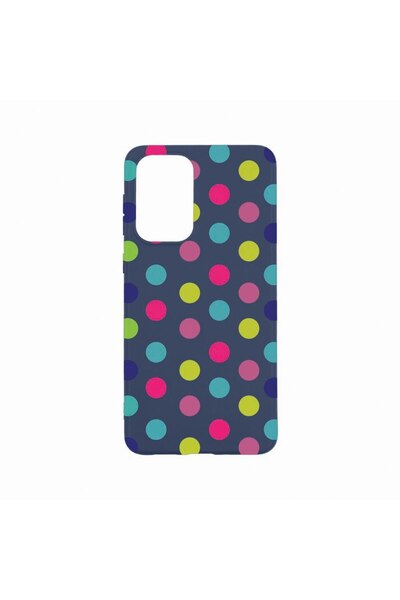 bestcase Husa Silicon, Compatibila Cu OPPO A77, Dots Color, Rezistenta la uzu...