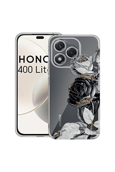 bestcase Husa pentru Honor 400 Lite 5G, BestCase¬Æ Clear Silicon 2MM, Black R...