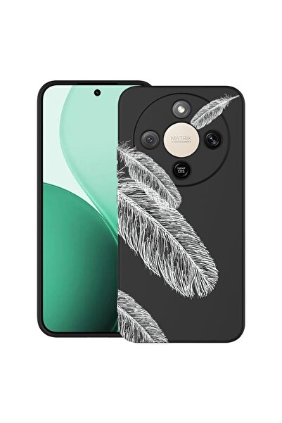 bestcase Υπέρλεπτη Θήκη TPU Συμβατή με Honor Magic8 Lite, Feathers Minimal, 3...