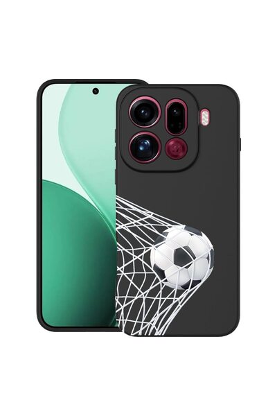 bestcase Ултра тънък TPU калъф, съвместим с OPPO Find X9 Pro, с футболен диза...