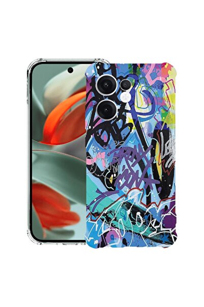 bestcase ¬Æ Husa compatibila OPPO Reno13 F 5G, Anti Shock 1.5MM, Graffiti, Pr...