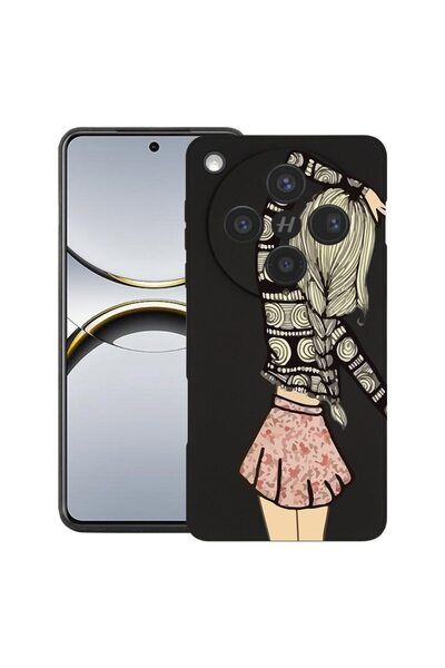 bestcase ¬Æ Husa Premium Silicone Compatibila cu OPPO Find X8, cu Design Girl...