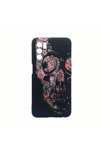 bestcase Husa Silicon, Compatibila Cu Oppo A16, Skull, Rezistenta la uzura, P...