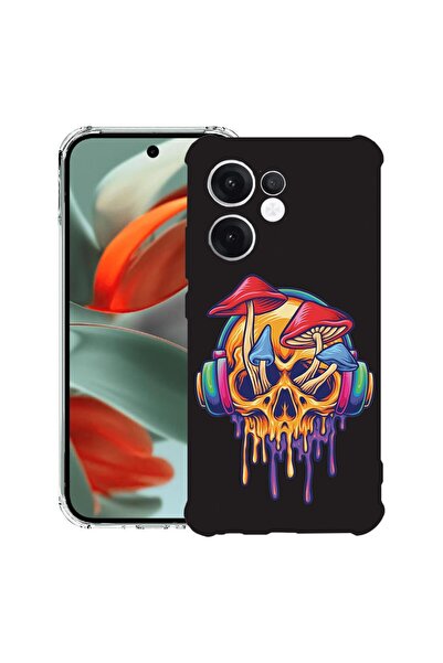 bestcase ¬Æ Husa compatibila OPPO Reno13 F 5G, Anti Shock 1.5MM, Skull Mushro...