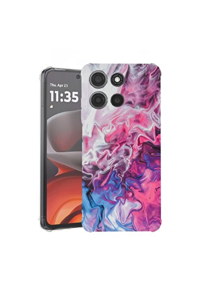 bestcase ¬Æ Husa pentru Motorola Moto G15, Anti Shock 1.5MM, Marble Pink and ...