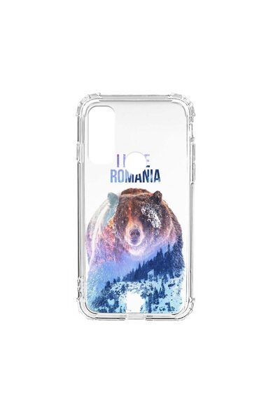 bestcase Husa Anti Shock Silicon Compatibila Cu Motorola Moto E40, I Love Rom...