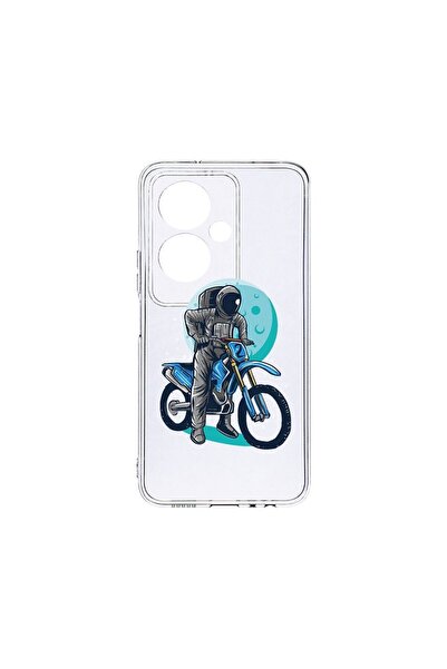 bestcase Прозрачен силиконов калъф 2ММ, съвместим с OPPO A79 5G, Астронавт мо...