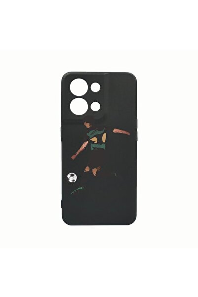 bestcase Силиконов калъф, съвместим с Oppo Reno8 Pro, Футболен, Устойчив на и...
