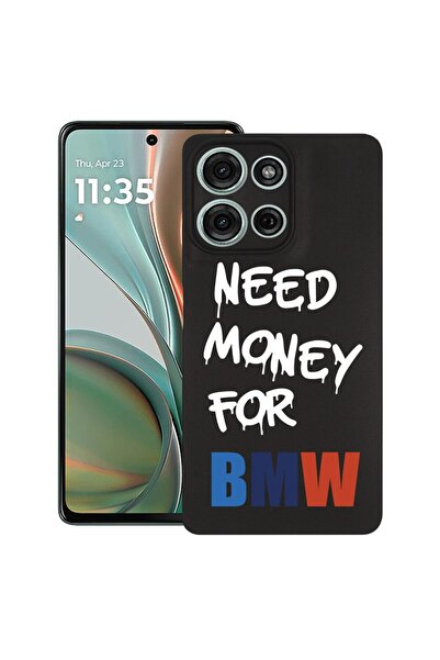 bestcase Θήκη για Motorola Edge 50 με σχέδιο  "Need Money For BMW ", TPU Ματ ...