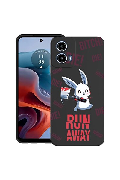bestcase Калъф за Motorola Moto G45 с дизайн  "Run away! " Дизайн, TPU матов ...