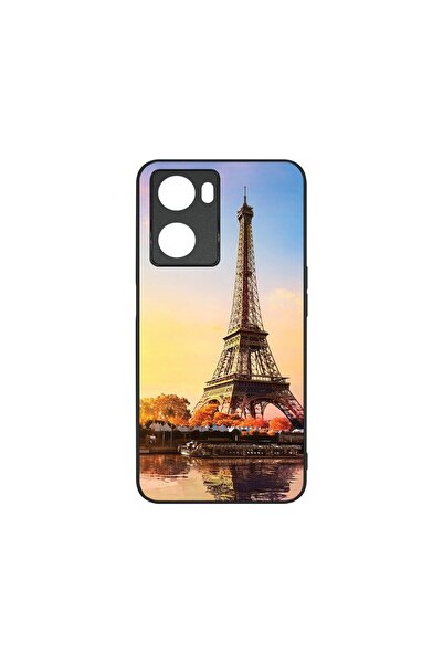 bestcase Λεπτή Γυάλινη Θήκη, Συμβατή με OPPO A57 4G / A57s, Πύργος του Άιφελ ...