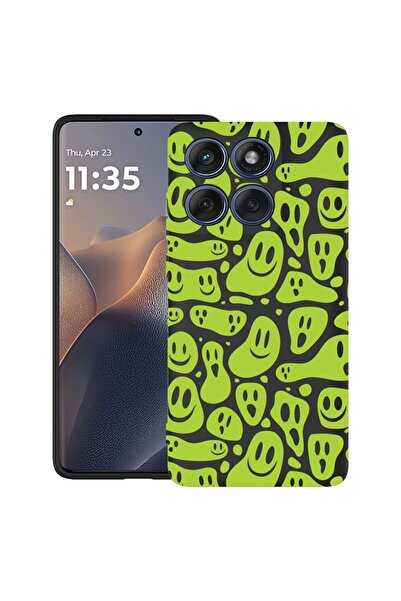 bestcase Θήκη για Poco X6 5G με σχέδιο Green Acid Smiley, TPU Ματ Εξαιρετικά ...