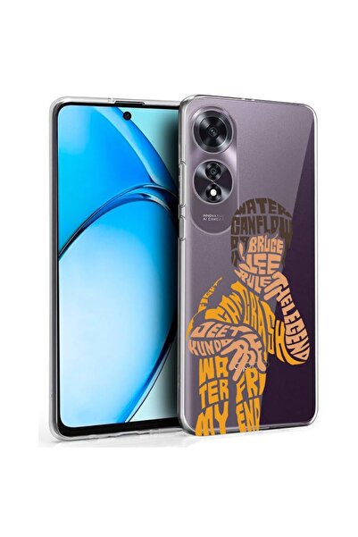 bestcase Husă pentru OPPO A60 4G, Silicon transparent 2MM, Caligrafie Bruce L...