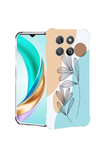 bestcase ¬Æ Husa compatibila Honor X8C, Anti Shock 1.5MM, Abstract Flower, Pr...