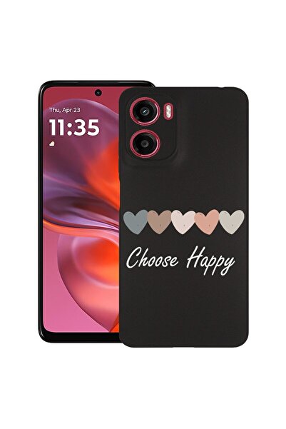 bestcase ¬Æ Husa Slim Silicon pentru Motorola Moto E15, Choose Happy, 1997859...