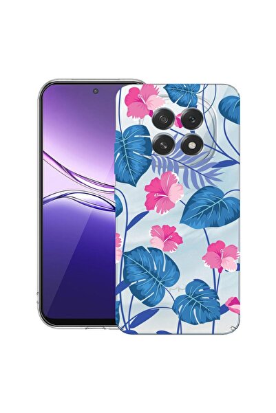 bestcase ¬Æ Husa pentru OPPO F29 Pro cu Design Tropical Blue Flowers, Clear S...