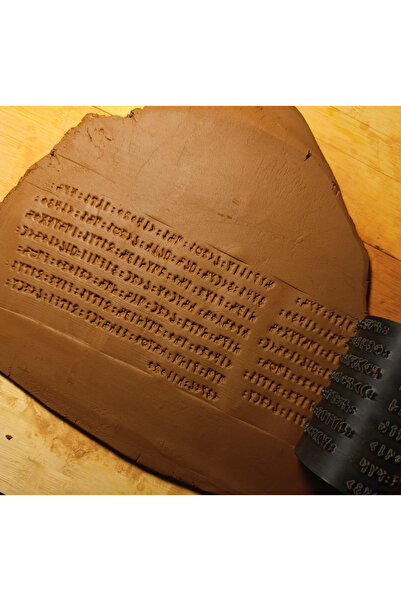 Enbceramic 8 CM SERAMİK POLİMER KİL DOKU RULOSU DESEN OKLAVASI